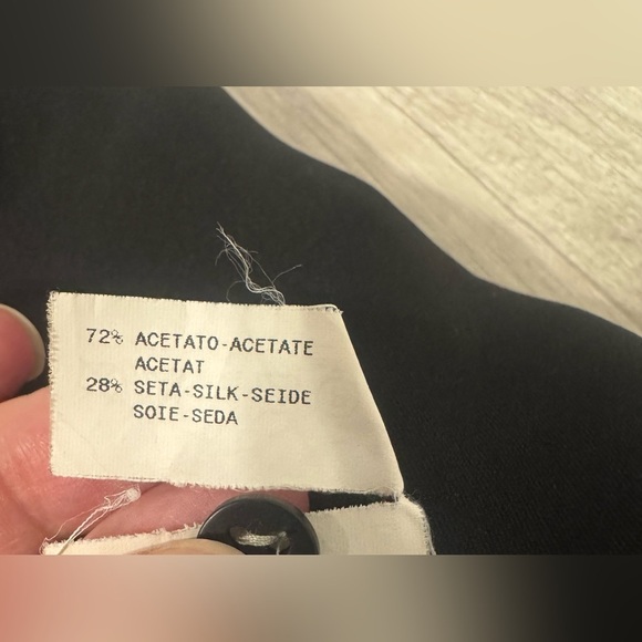 Armani Collezioni Silk Blend Wide Leg Pants Side Zip Light Weight Dressy Size 8 - Picture 9 of 9